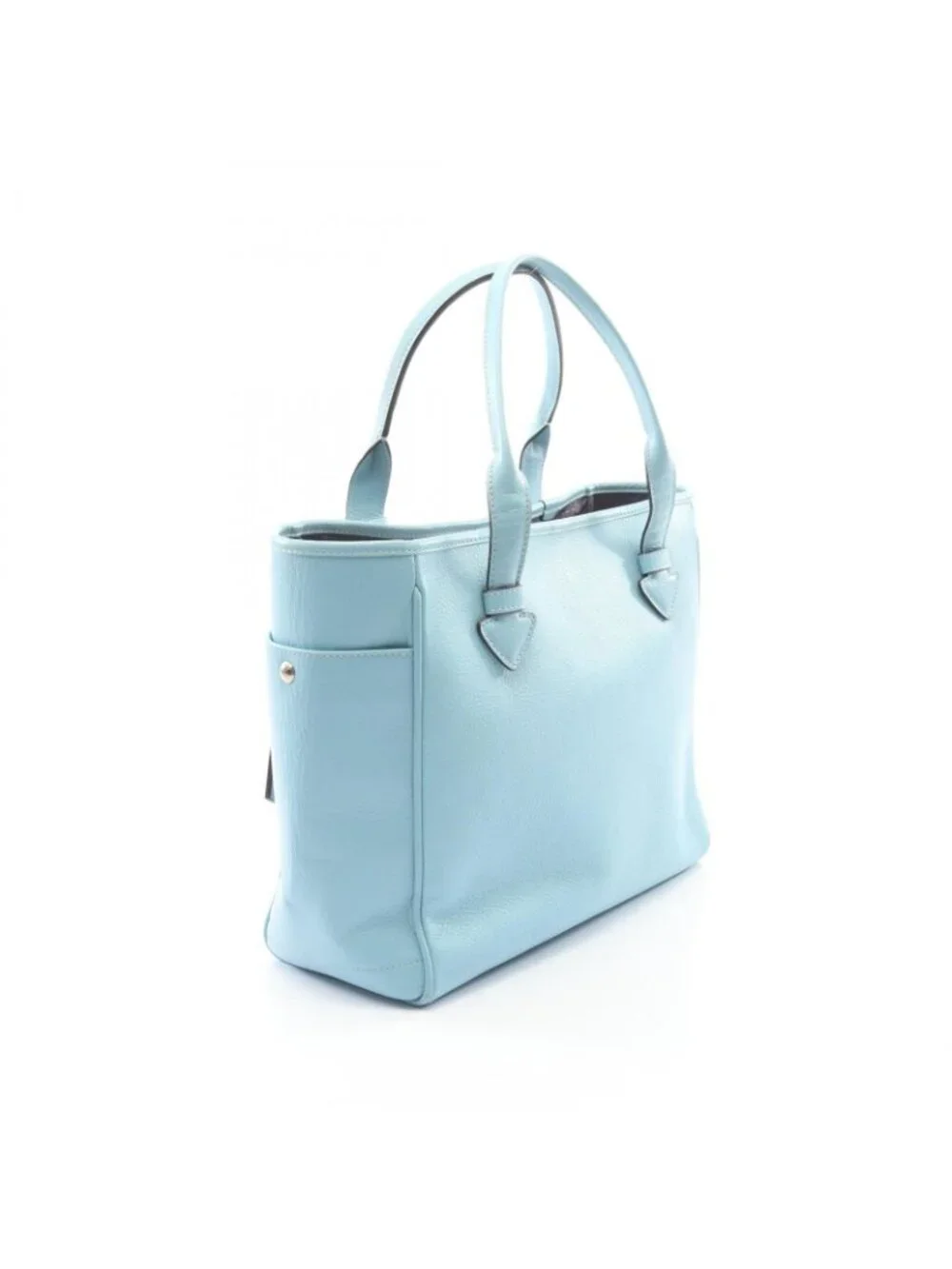 Loewe Tote Heritage Aqua Blue Leather